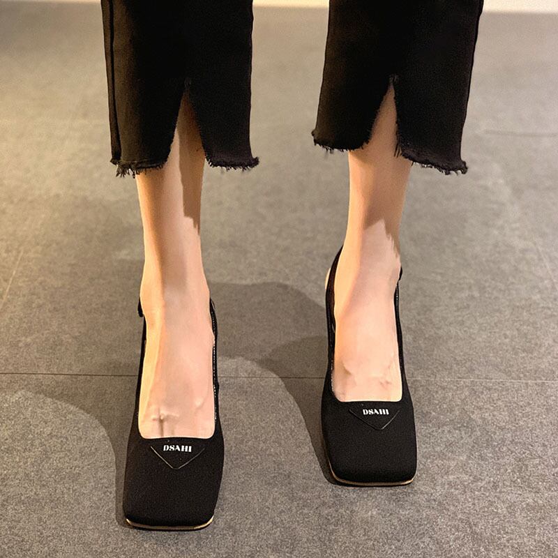 サンダルサマーレッドスタンダードバックルヒール レトロ ハイヒール 靴 シューズ 夏物 フェイクシューズ91020550293