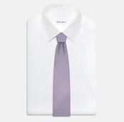 3-Fold Silk Tie, Micro Pattern, Pink - JC056329-6