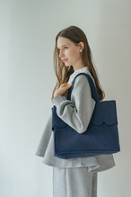【Square Tote】Scallop Medium