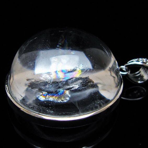 アイリスクォーツ 水晶 ペンダント 虹入り 一点物 おまかせ便 112-12407