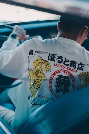 VOLT ORIGINAL " ぼると商店  商売繁昌 LS TEE " WHT