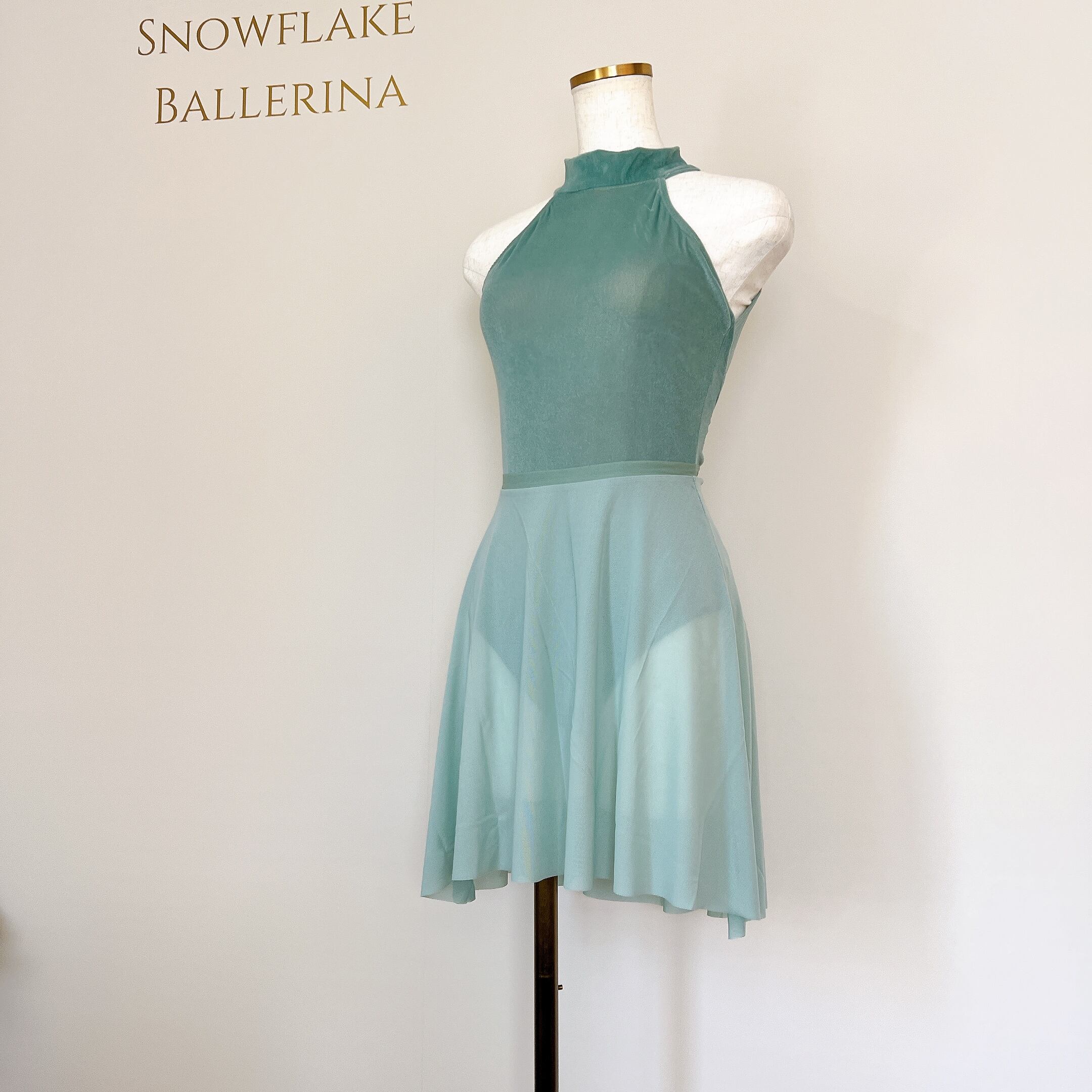 エメラルドグリーン プルオンスカート | バレエショップ Snowflake