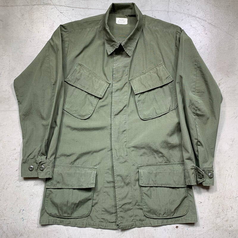 60's U.S.ARMY ジャングルファティーグジャケット 4th リップストップ 