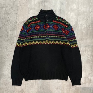 POLO RALPHLAUREN 90s MOCKNECK NATIVE KNIT