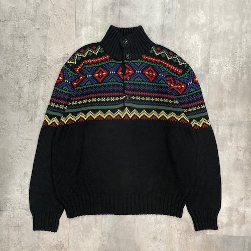 POLO RALPHLAUREN 90s MOCKNECK NATIVE KNIT