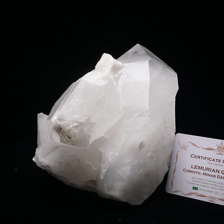 2.6Kg 水晶 クラスター 原石 ブラジル ミナスジェライス州 コリント産 レムリアンシード 証明書付属 一点物 292-39