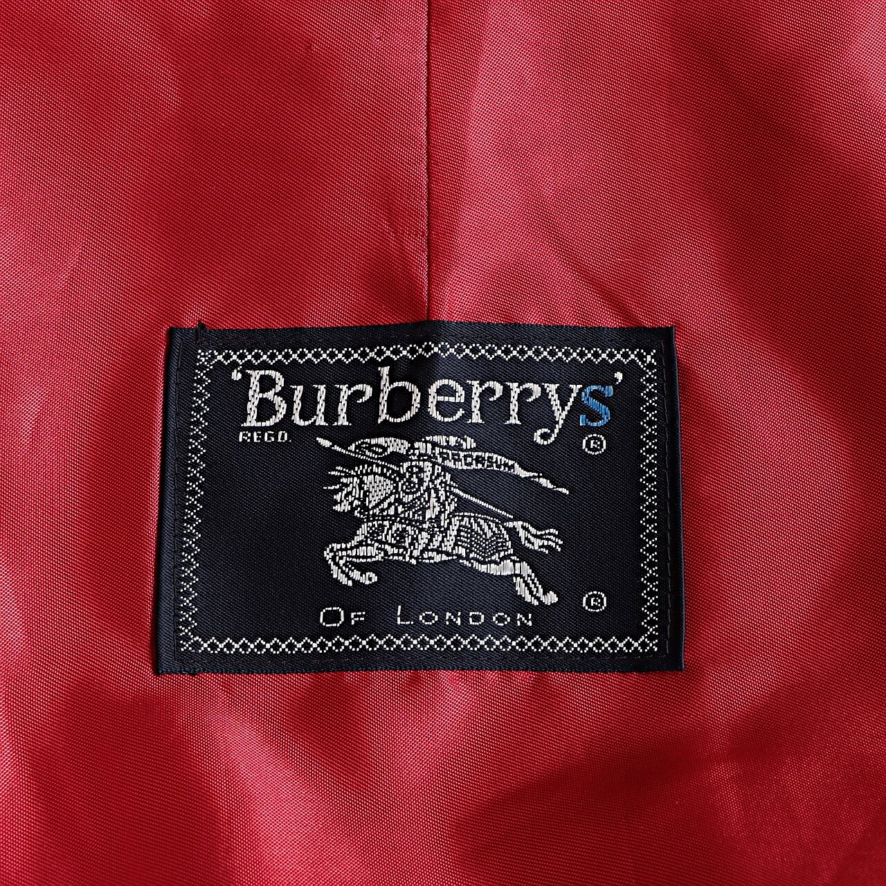 Burberrys’ 90s ラグランコート 取り外しライナー付 104cm L 最終売り尽し】古着 90s Burberrys チェック ライナー 比翼 ステン