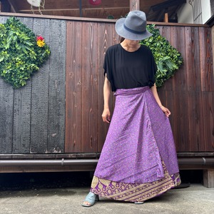 シルク巻きスカート1005