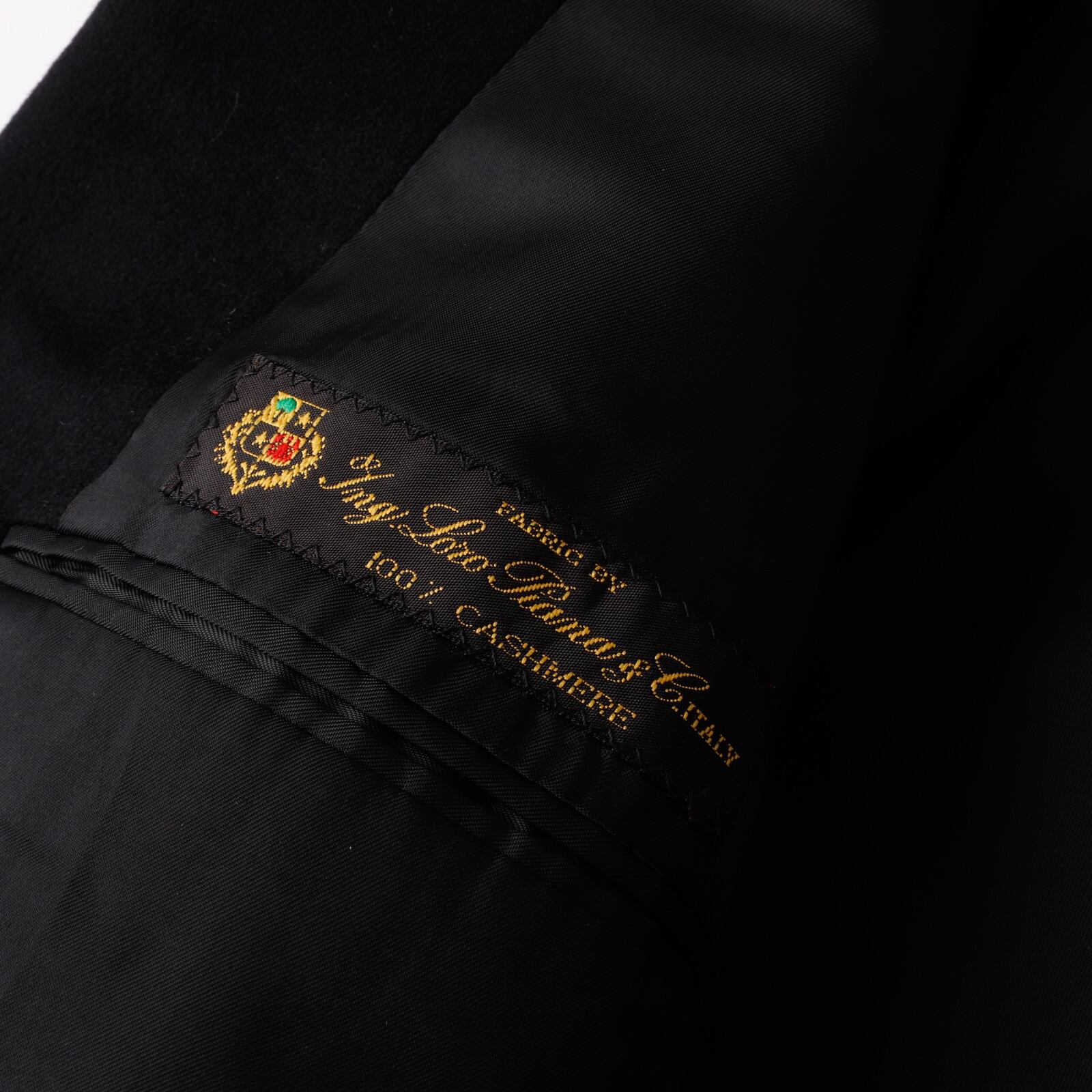 18FW アメリカ製 ロロピアーナ カシミヤ ブルックスブラザーズ ブレザー 極美品】BROOKS BROTHERS Cashmere Black blazer about size42S Loro