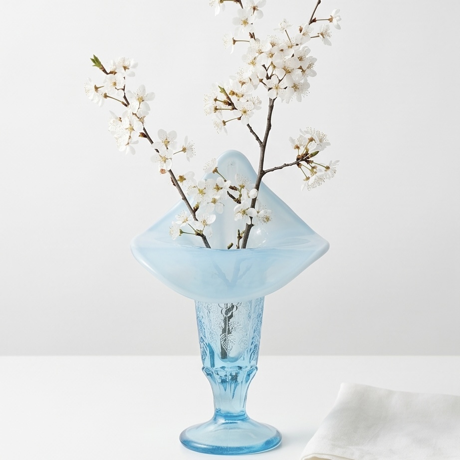 Light blue vase