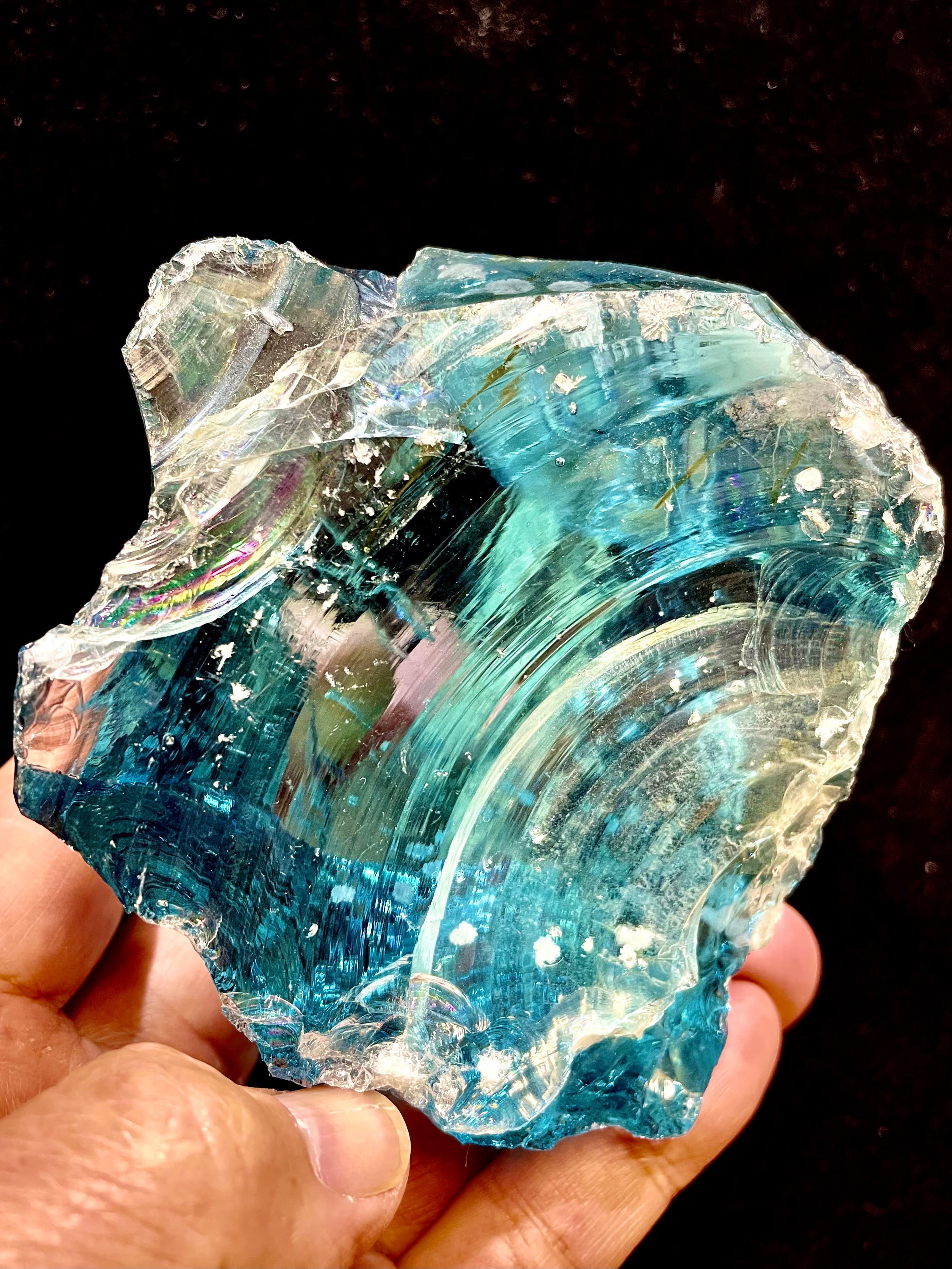 インドネシア産アンダラクリスタル　マルチカラー　ブルー系 インドネシア産アンダラクリスタル マルチカラー ブルー系 超