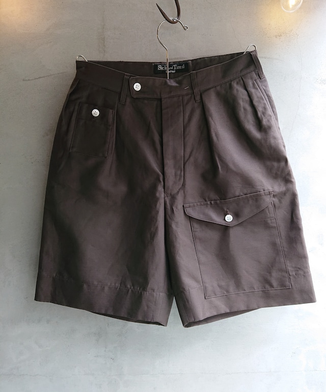 Sick and Tired  GURKHA SHORT PANTS Brown Color