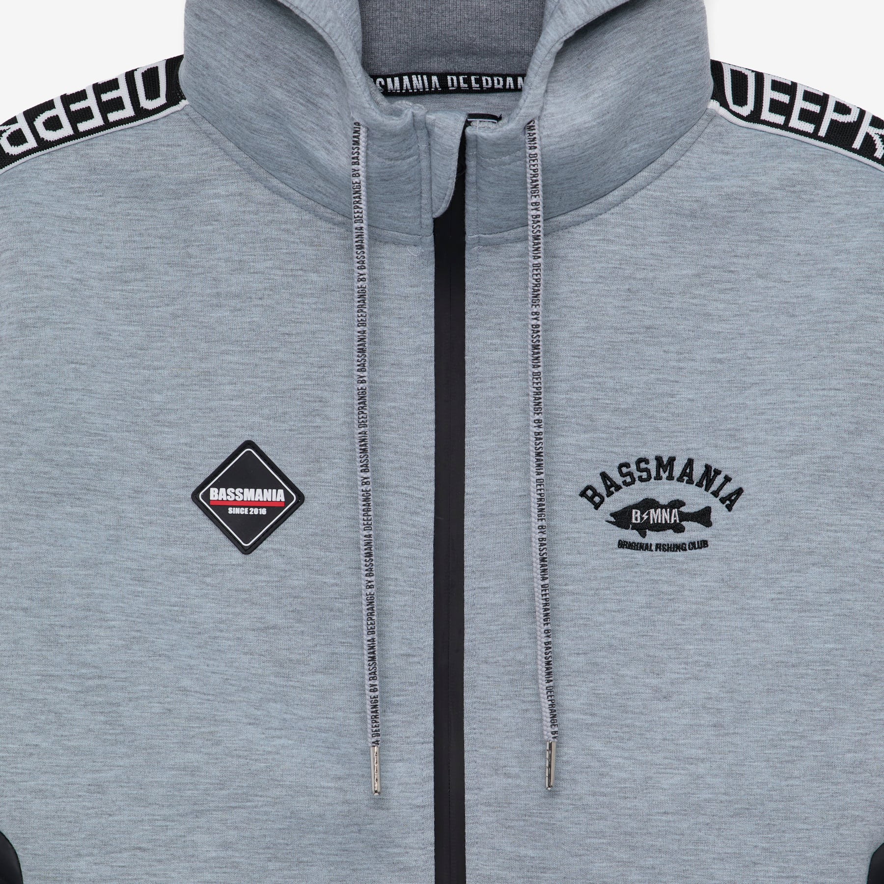 Emboss Logo Sponge Bonding Zip ［GRY］［LIMITED］ | bassmania.jp