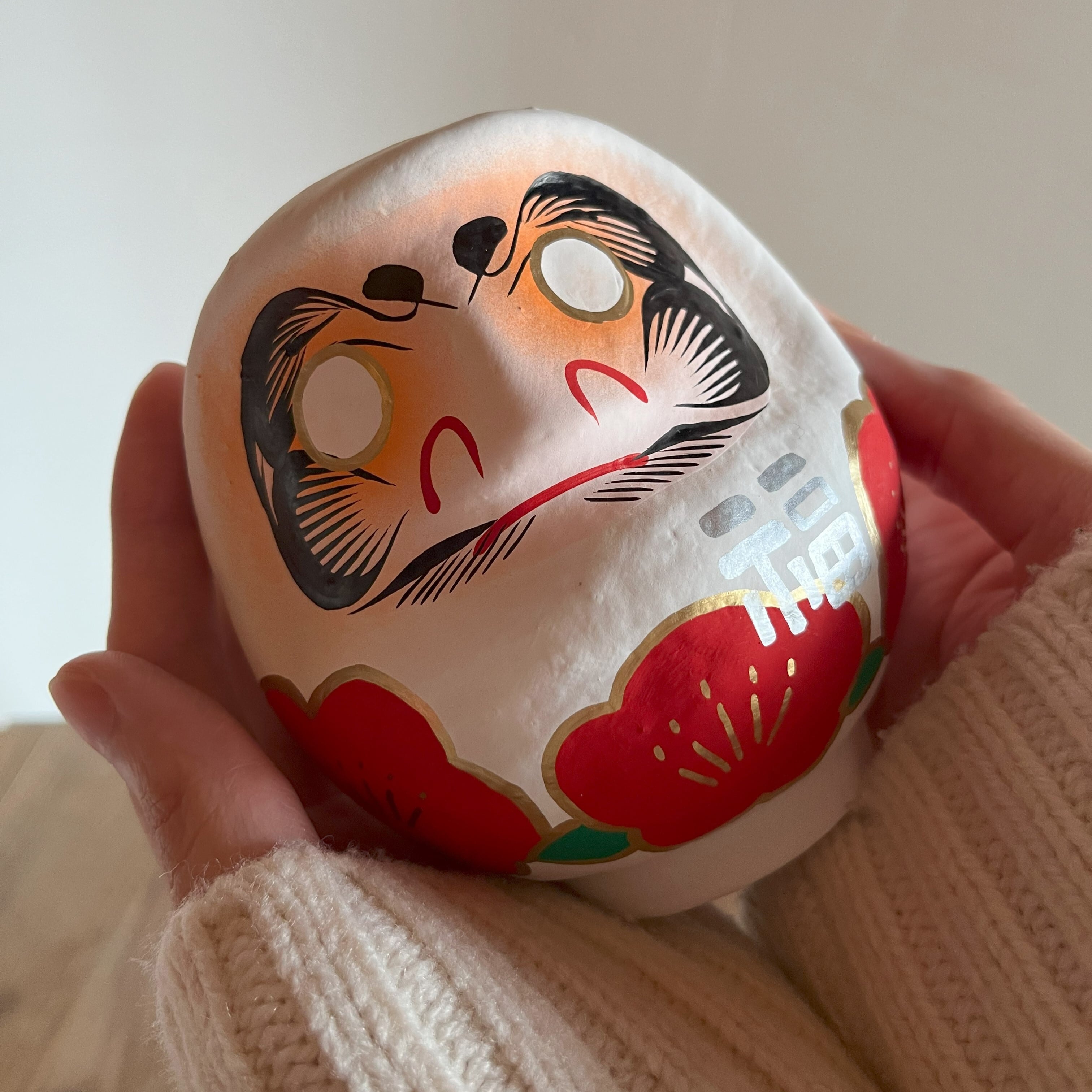 花と福 白色 | 山口だるま〈yamama〉のオンラインショップ
