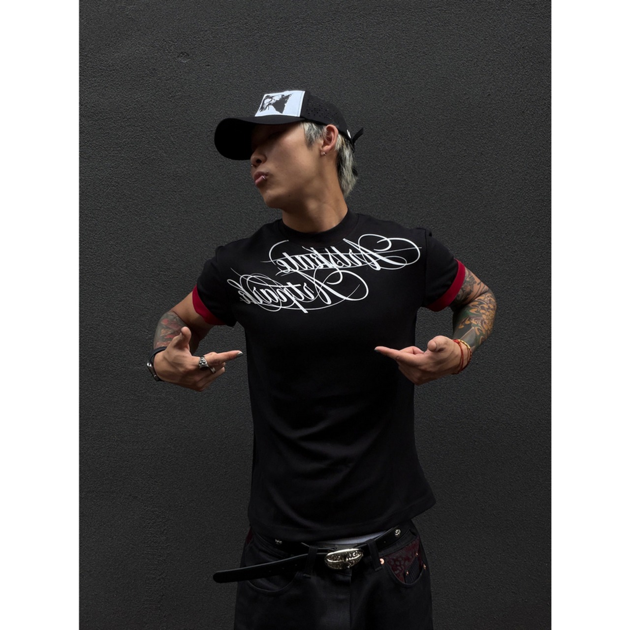 VINTAGE ストリート レタリング Tシャツ T2239