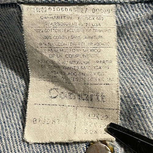 USA生地製 デニム ダブルニー Carhartt B73 DST 32×32 詳細写真12