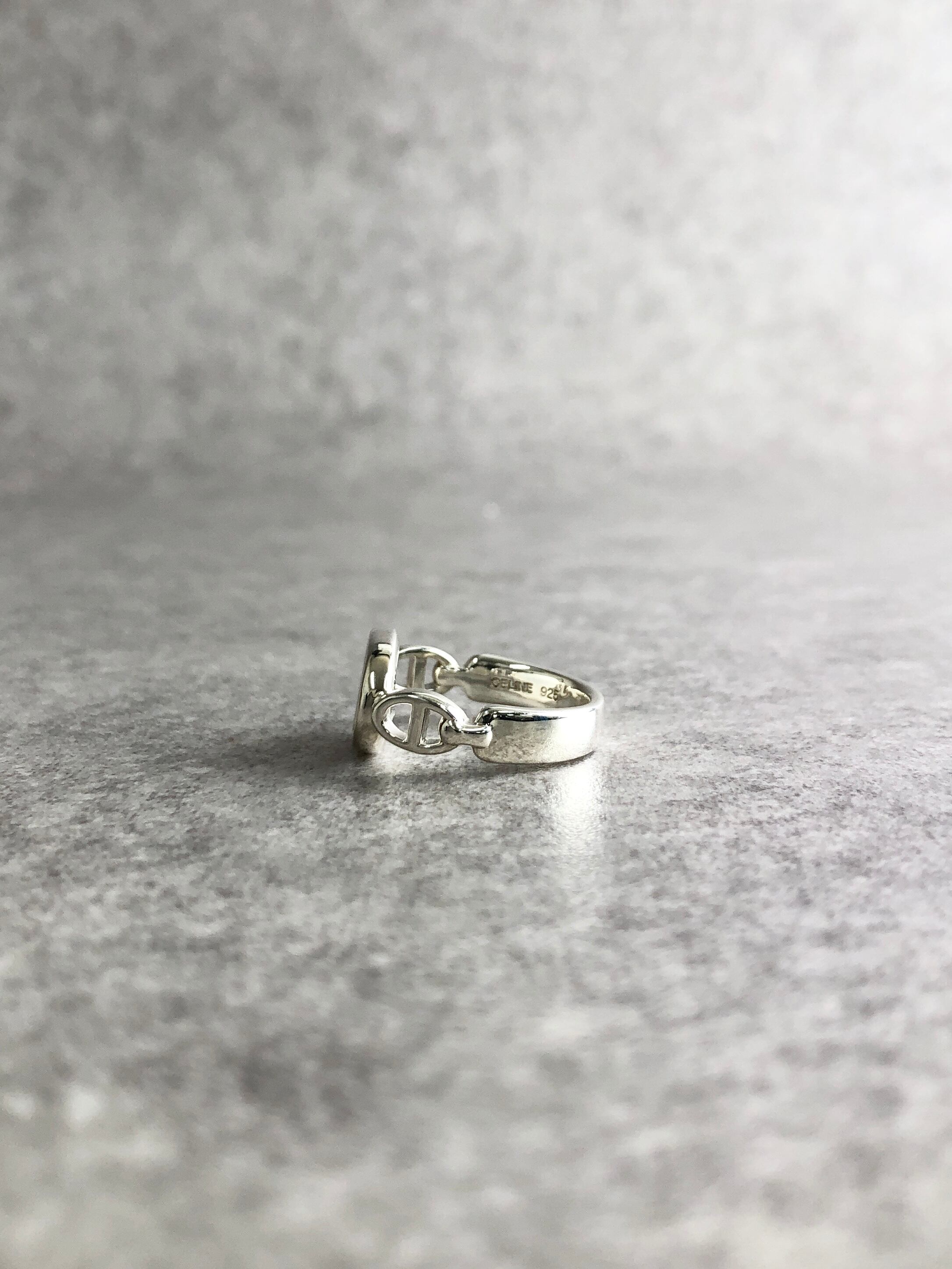 セリーヌ トリオンフ マカダム リング シルバー 925 ヴィンテージ 希少