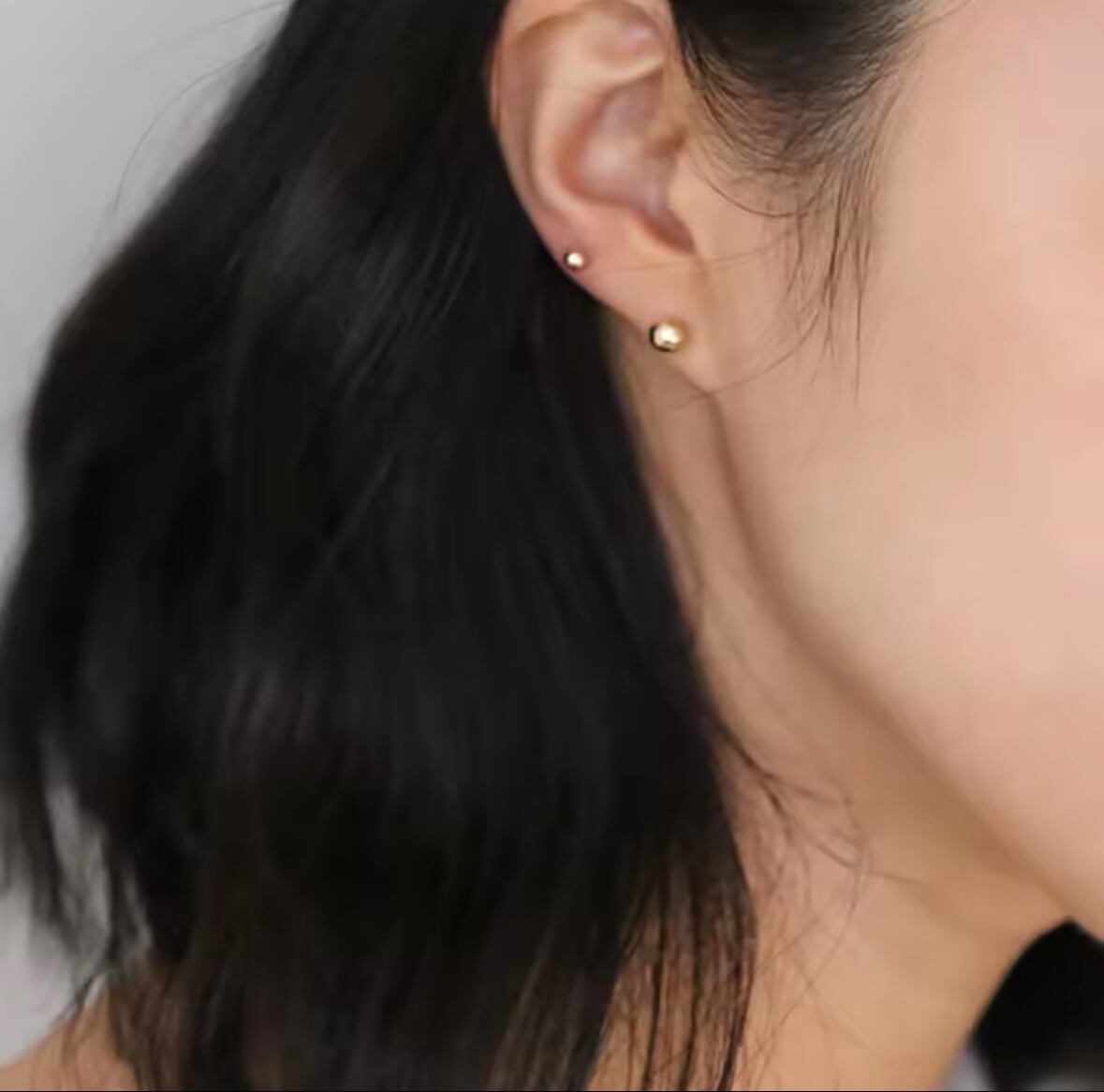 金アレ対応 色々なサイズのボールピアス(0794)