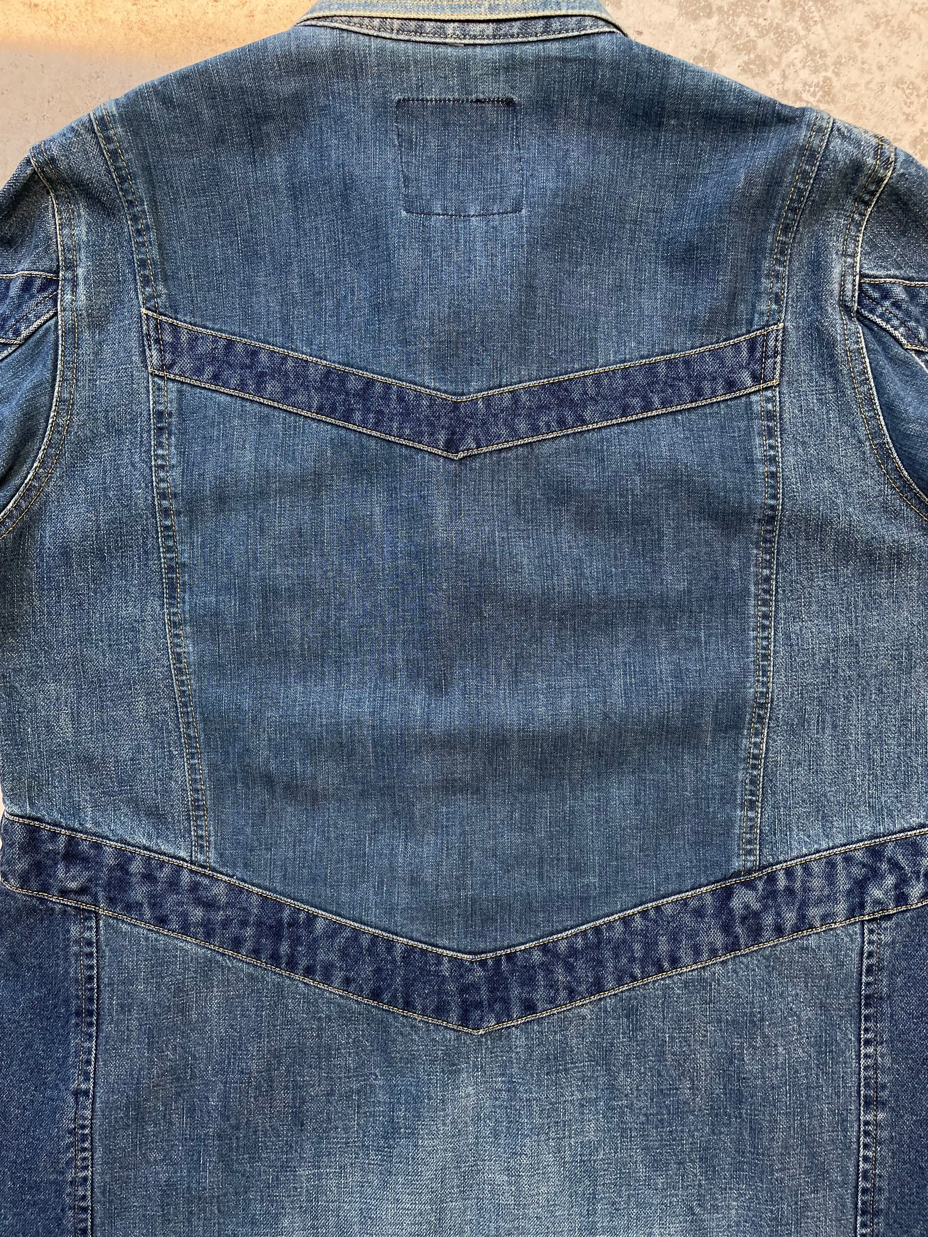 01aw UNDERCOVER “ D.A.V.F期 “ damage panel design denim 01aw UNDERCOVER “ D.A.V.F期 “ damage panel design denim