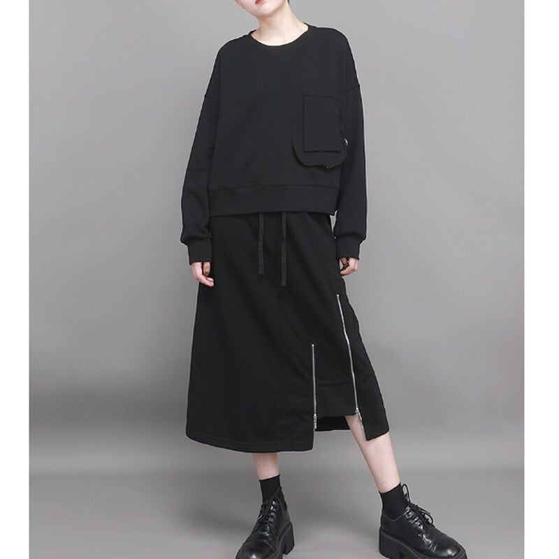 ジッパー付きスカート SK0012