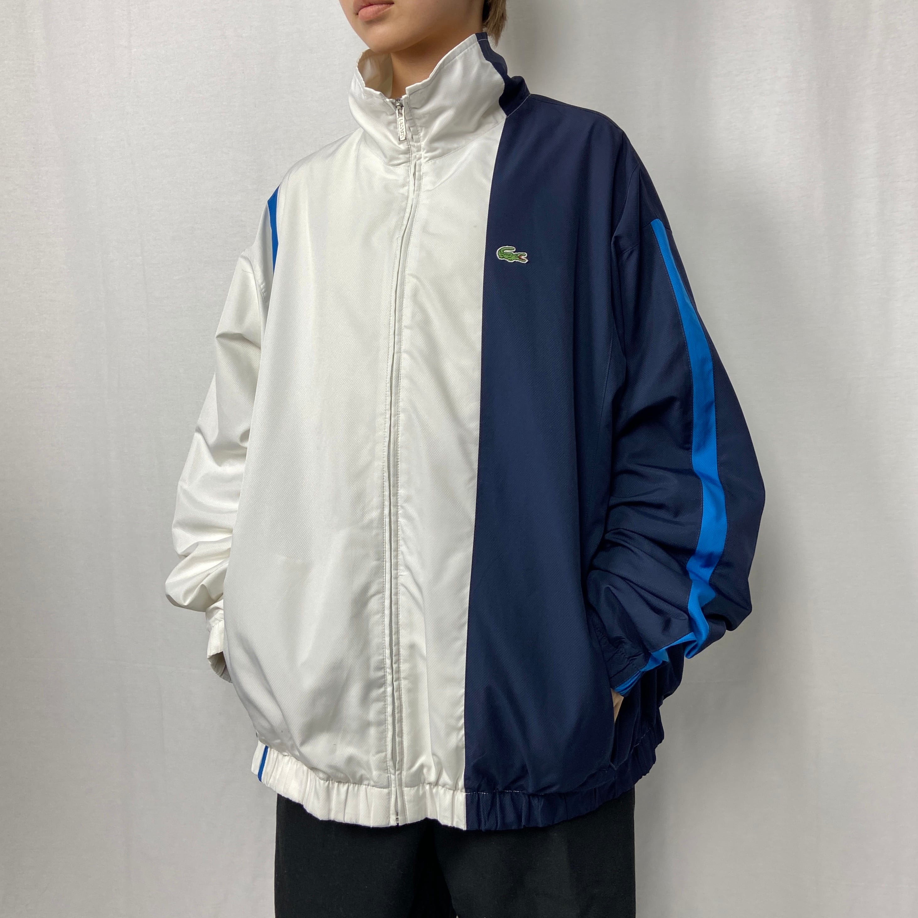 90s Lacoste ラコステ ナイロンジャケット　ブラック　M y2k