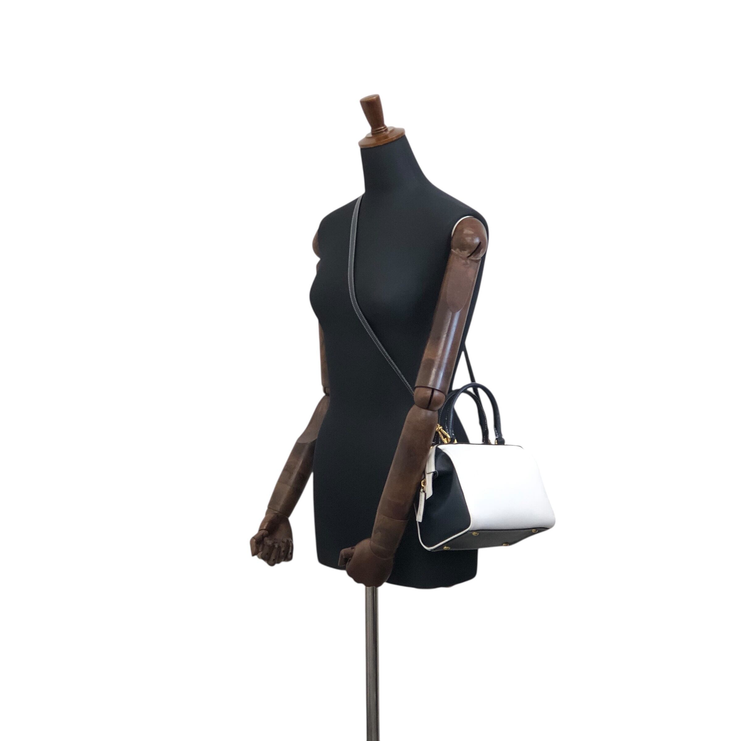 CELINE セリーヌ ショルダーバッグ ホワイト ネイビー バイカラー