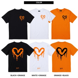 EIPOC PARIS 「"Spray Love #B" S/S T-Shirts Black/White/Orange」