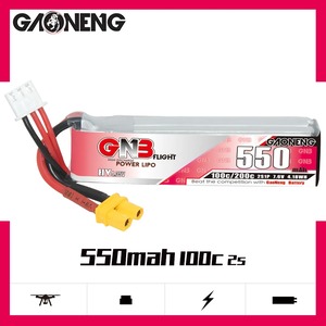 GNB LiHV 2S 7.6V 550mAh 100C XT30 LiPo battery