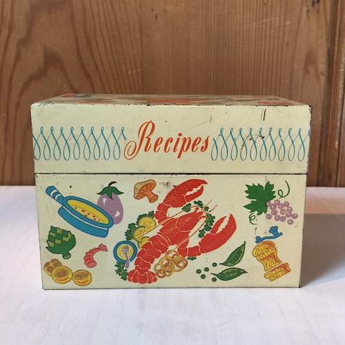 Recipes BOX　OHIO ART社製　ビンテージ　レシピボックス