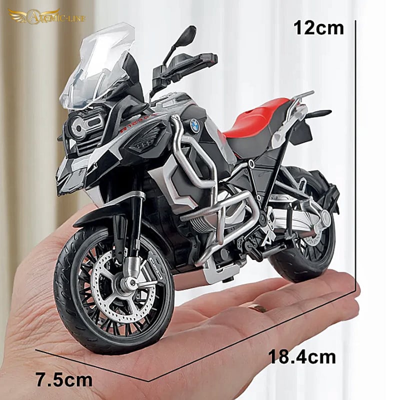 BMW R1250GS 1/12 ミニカー 全2色 ライト点灯 エンジンサウンド 合金