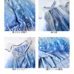 クーポンで3,180円→1,892円【即納】100~120size訳ありホワイトスノウプリンセスドレス［ 雪 氷の結晶 ドレス プリンセス］