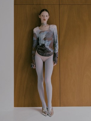 Velour Art Print Top / Belle-Isle