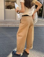 【新作5％OFF・3日間】Semi-tapered Belt Pants_3colors