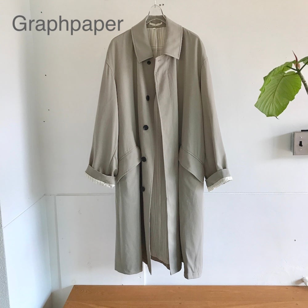 サラリーマンガレージ graphpaper フーデッドコート 1 Graphpaper Pigment Drill Oversized Hooded Coat 