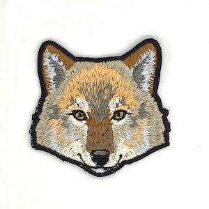 ヨーロッパオオカミの刺繍ワッペン