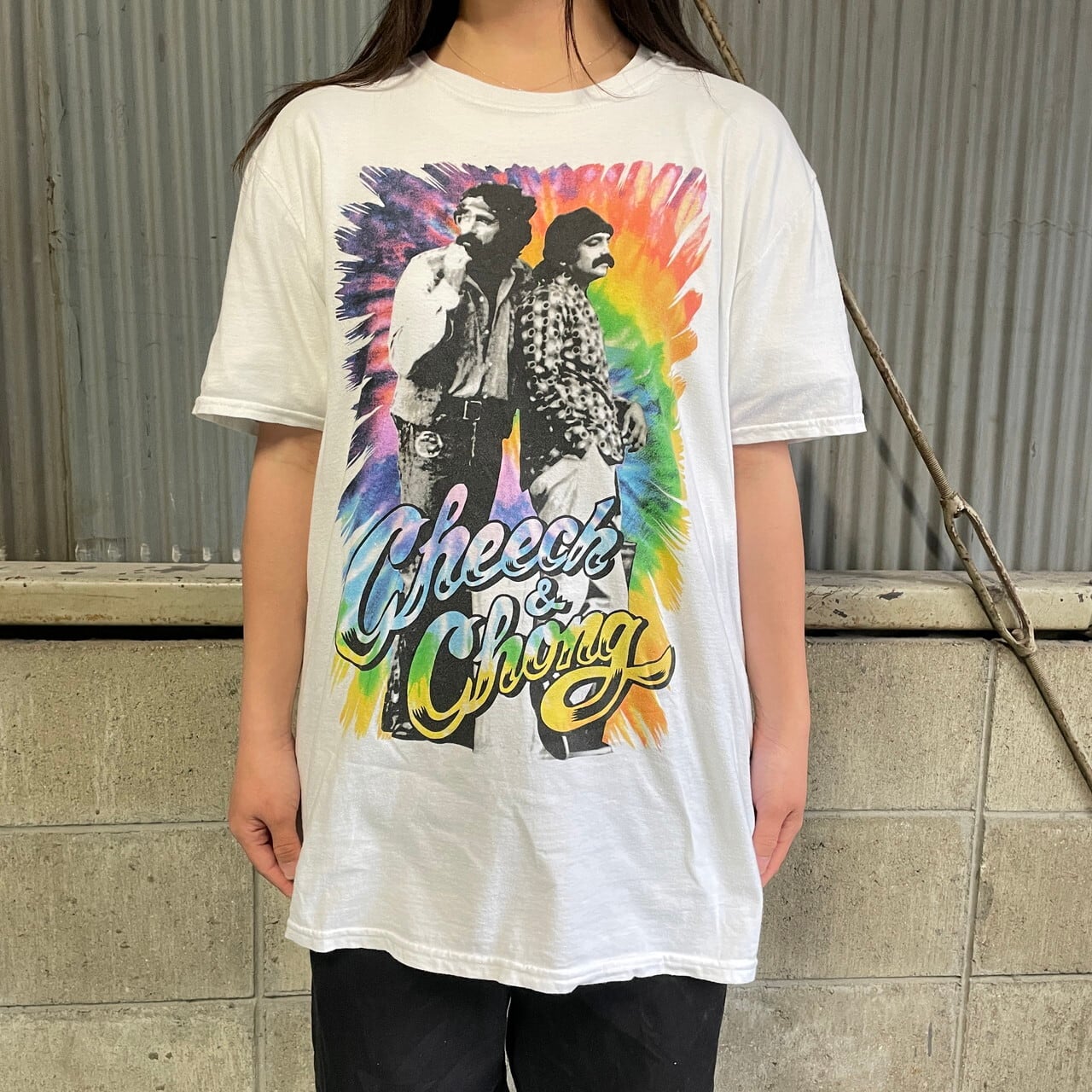 Cheech&Chong チーチ＆チョン フォトプリント アーティストTシャツ