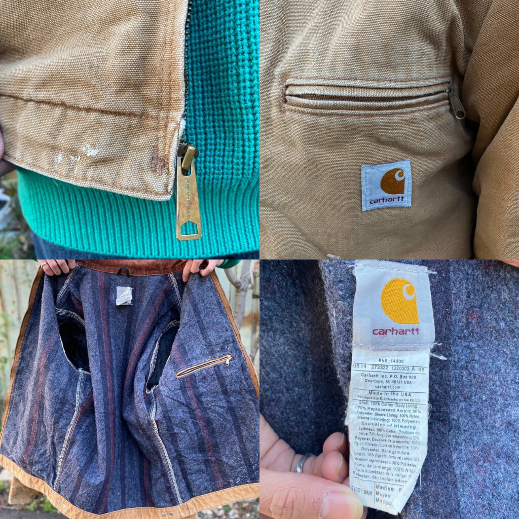 USA製 Carhartt カーハート デトロイトジャケット メンズM 古着 ダック