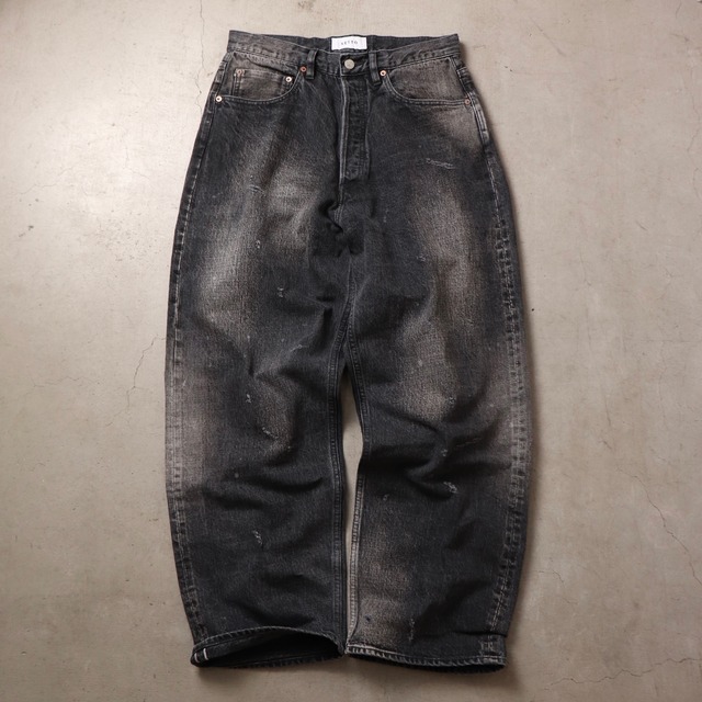 【SETTO×ROGER’S】Hand-aged selvage Jeans / BLACK