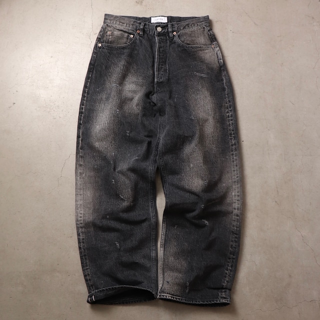 【SETTO×ROGER’S】Hand-aged selvage Jeans / BLACK