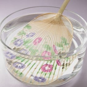 家田紙工 水うちわ 朝顔（台座・箱付） | tunaguオンラインショップ