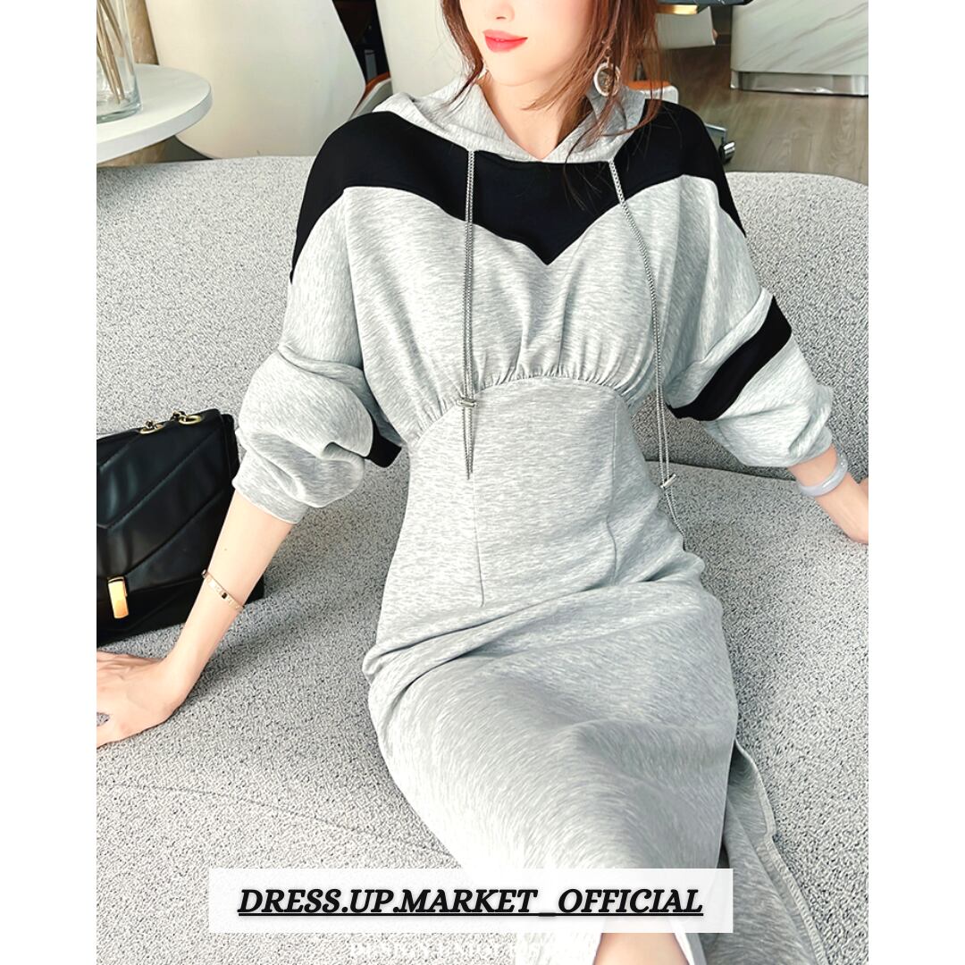Casual Color Hood One Piece 3color 5 Dress Up Market