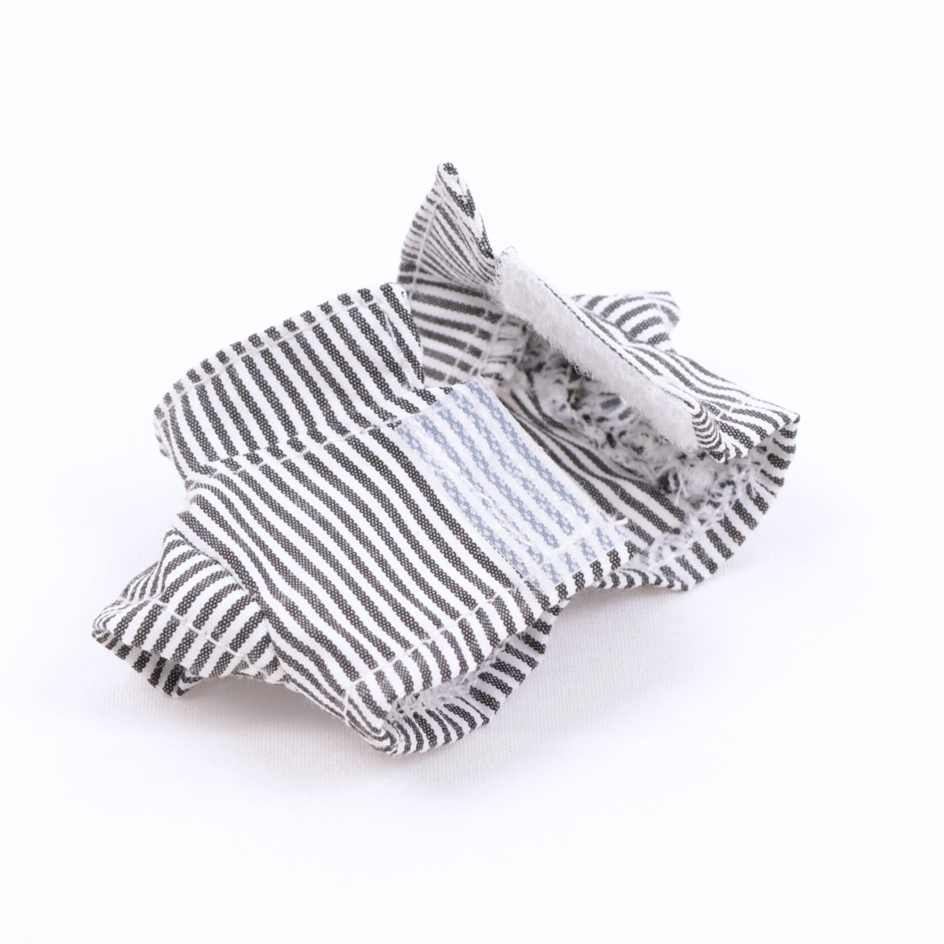 柄シャツ 約10～15cm用 チェック ストライプ マジックテープ 03010048
