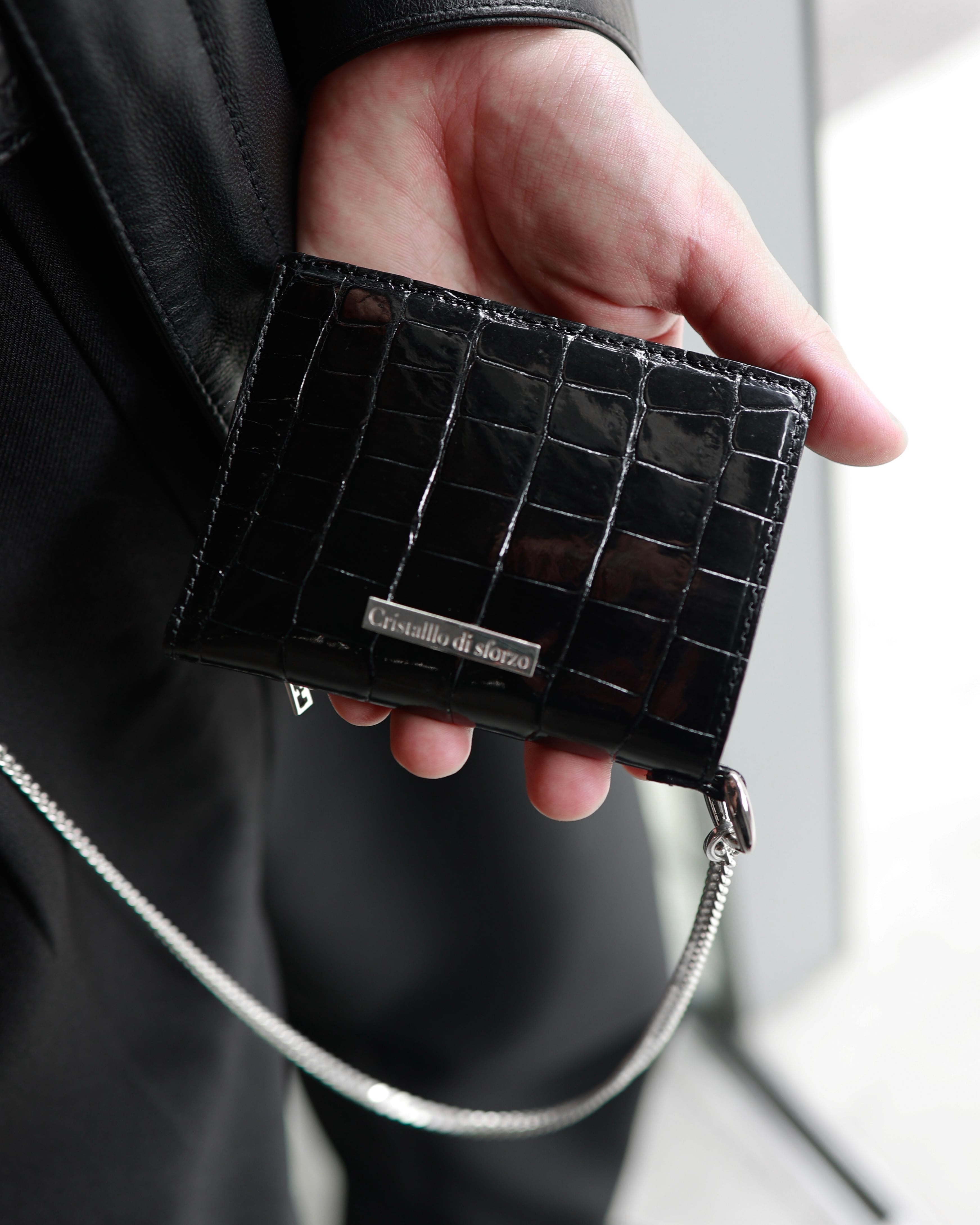 即納在庫追加】Crocodile Porosus Minimal Conpact Wallet【最高級