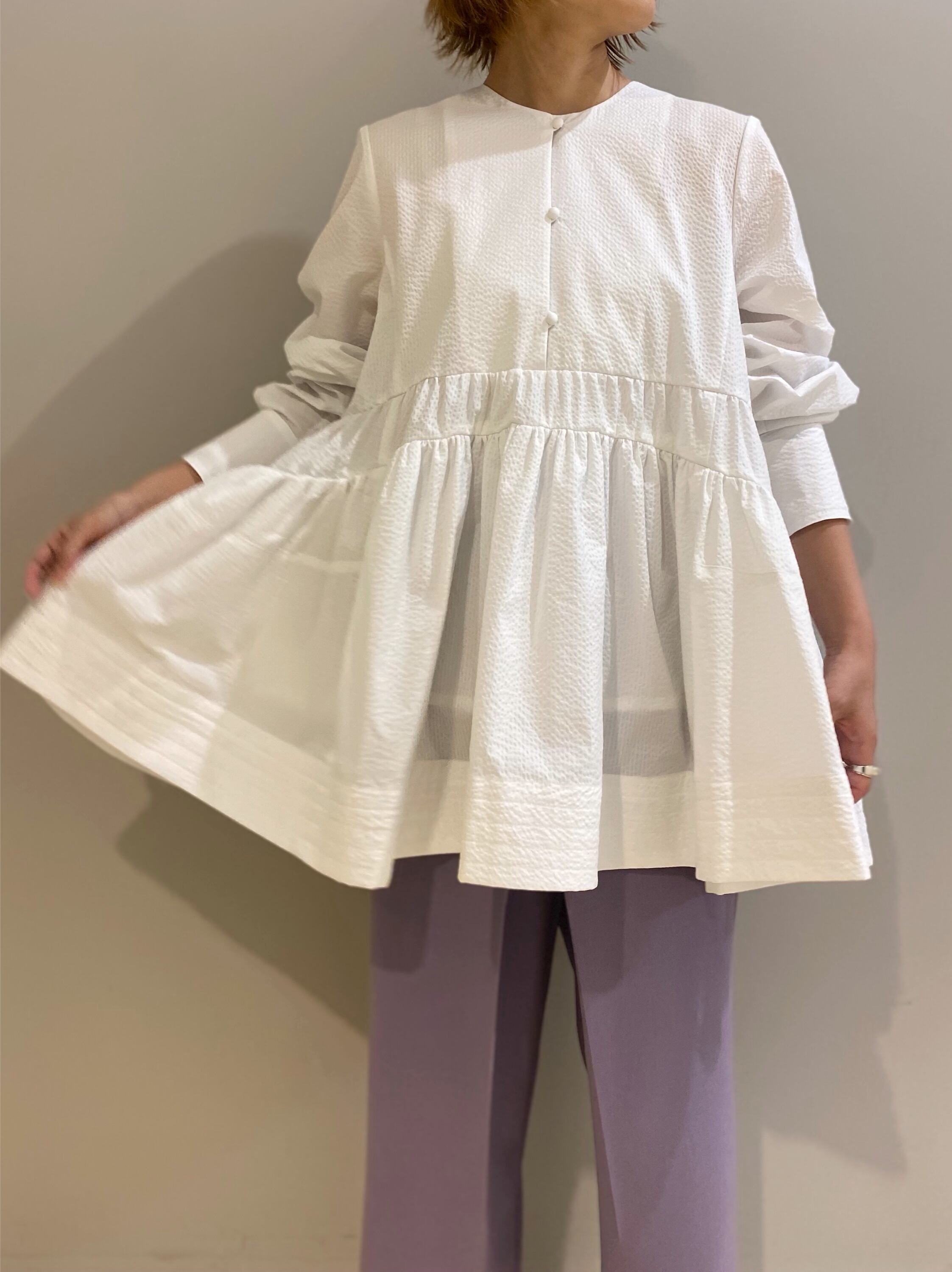 FORFORMO Gathered Dressy Blouse FORFORMO Gathered Dressy Blouse