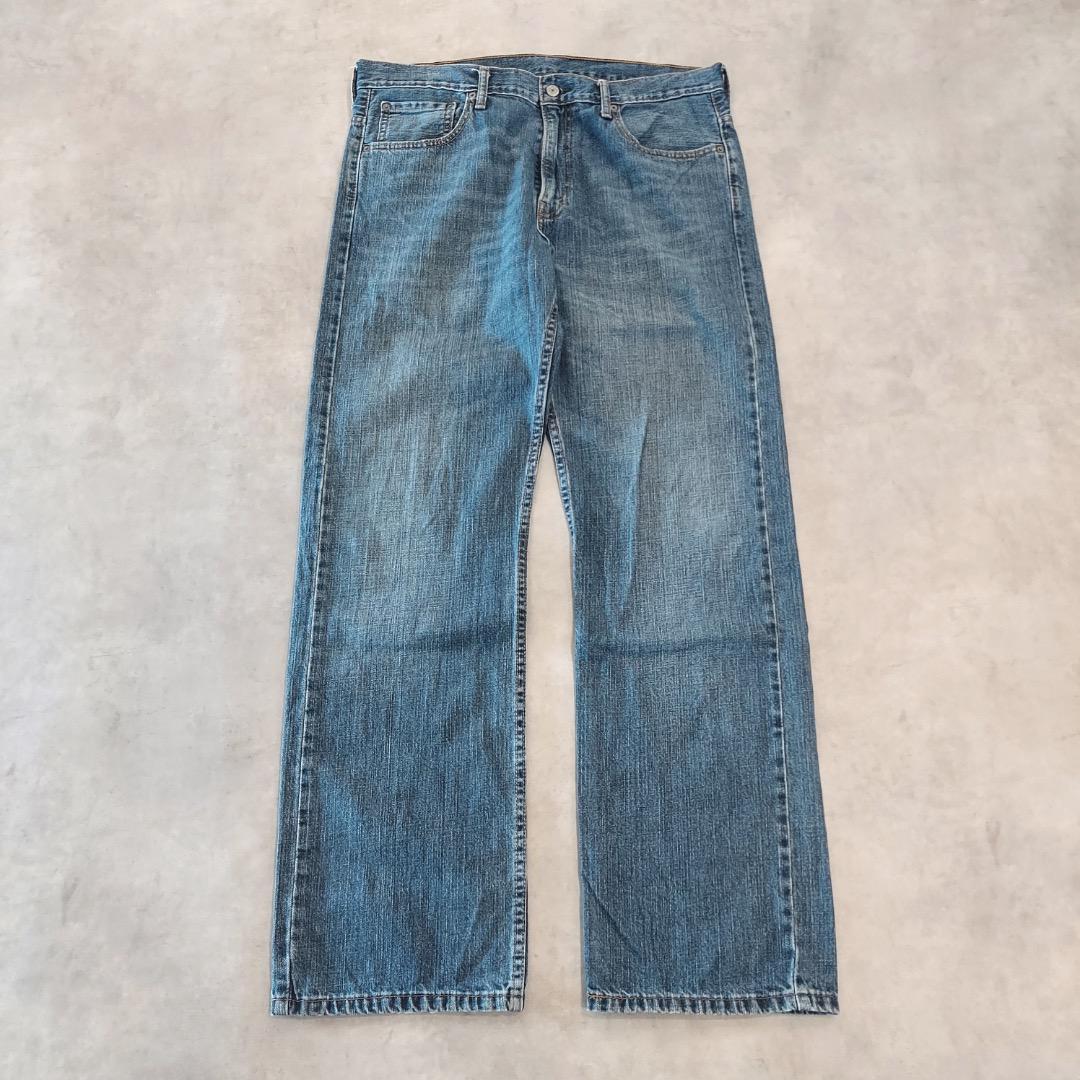 リーバイス569 Levis W34 ブルーデニム 青 ヒゲ 古着 16742