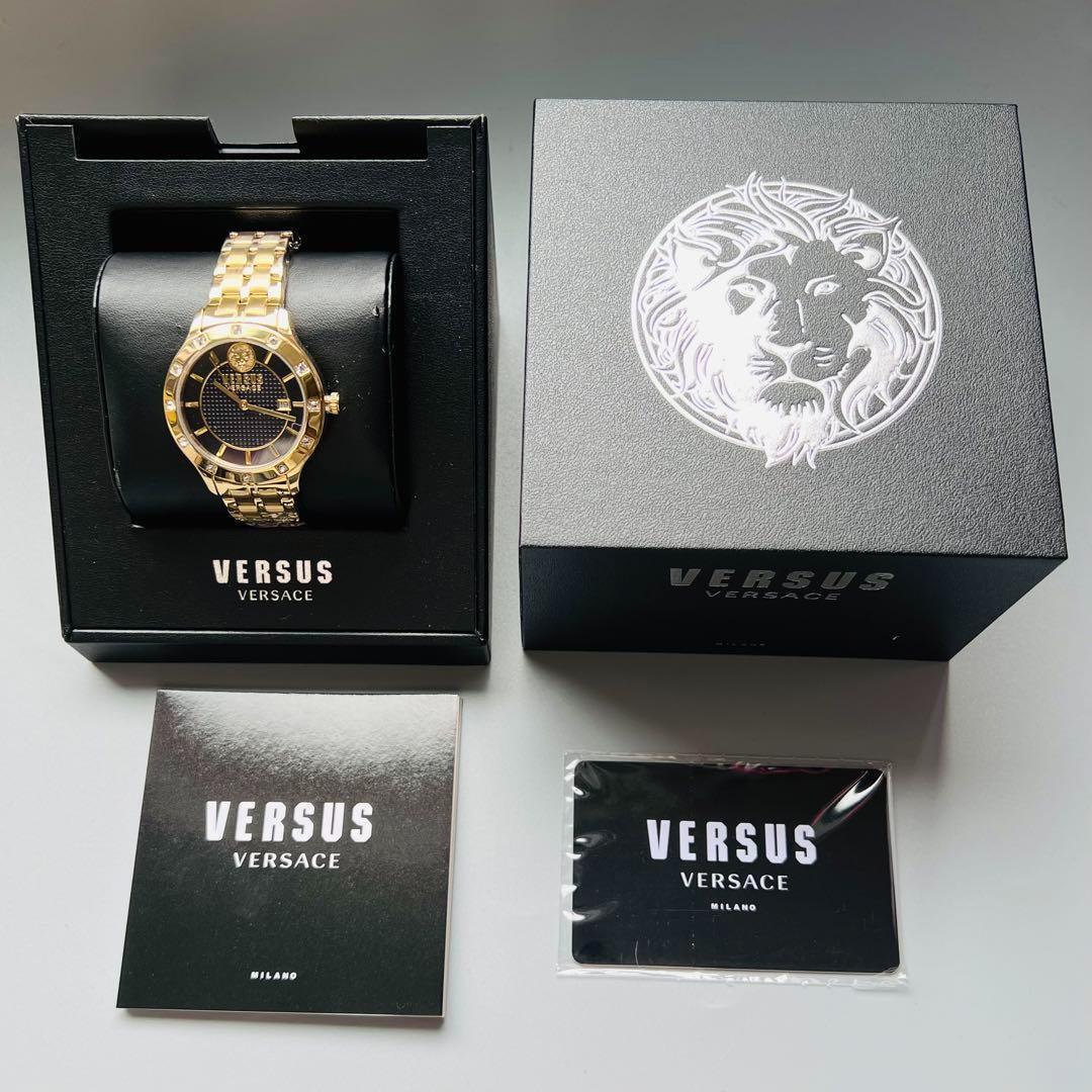 新品ヴェルサス ヴェルサーチ レディース(メンズ) 腕時計 ゴールド クリスタル