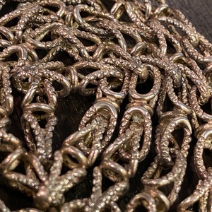 hermes vintage silver long chain