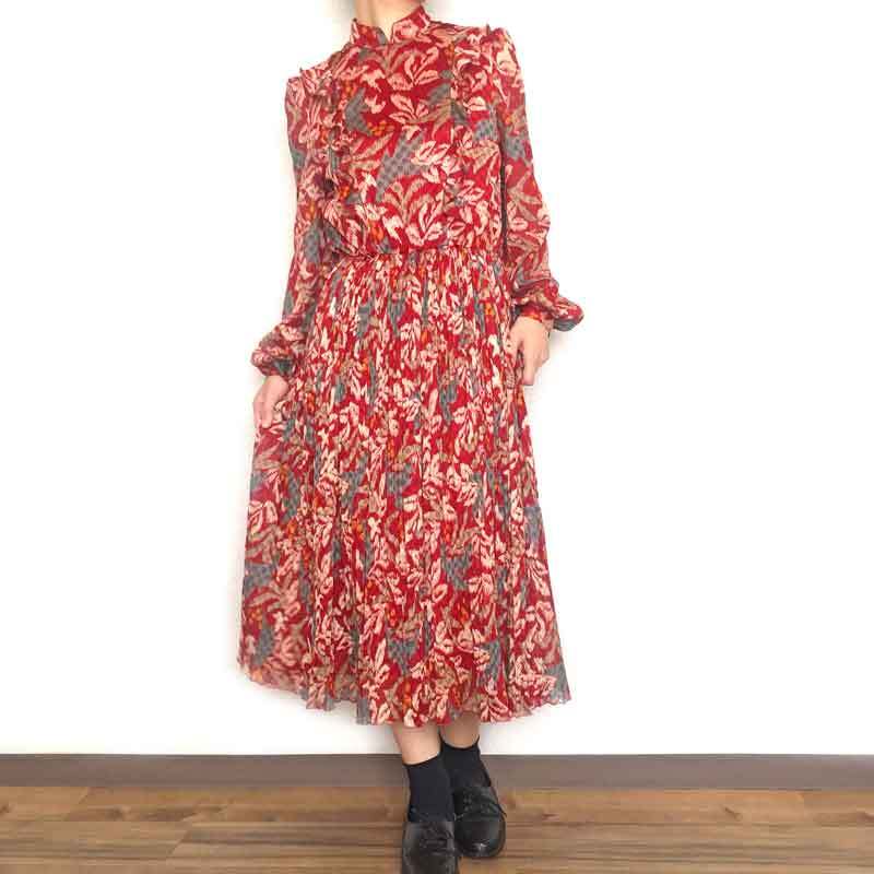 Adeline メッシュ 総柄 レッド パーティ ドレス 長袖 ワンピース 古着 ヴィンテージ Olg8139 古着 通販 レディースワンピース の古着屋アルテアヴィンテージ Adeline メッシュ 総柄 レッド パーティ ドレス 長袖 ワンピース 古着 ヴィンテージ Olg8139 古着 通販 レディースワンピース の古着屋アルテアヴィンテージ