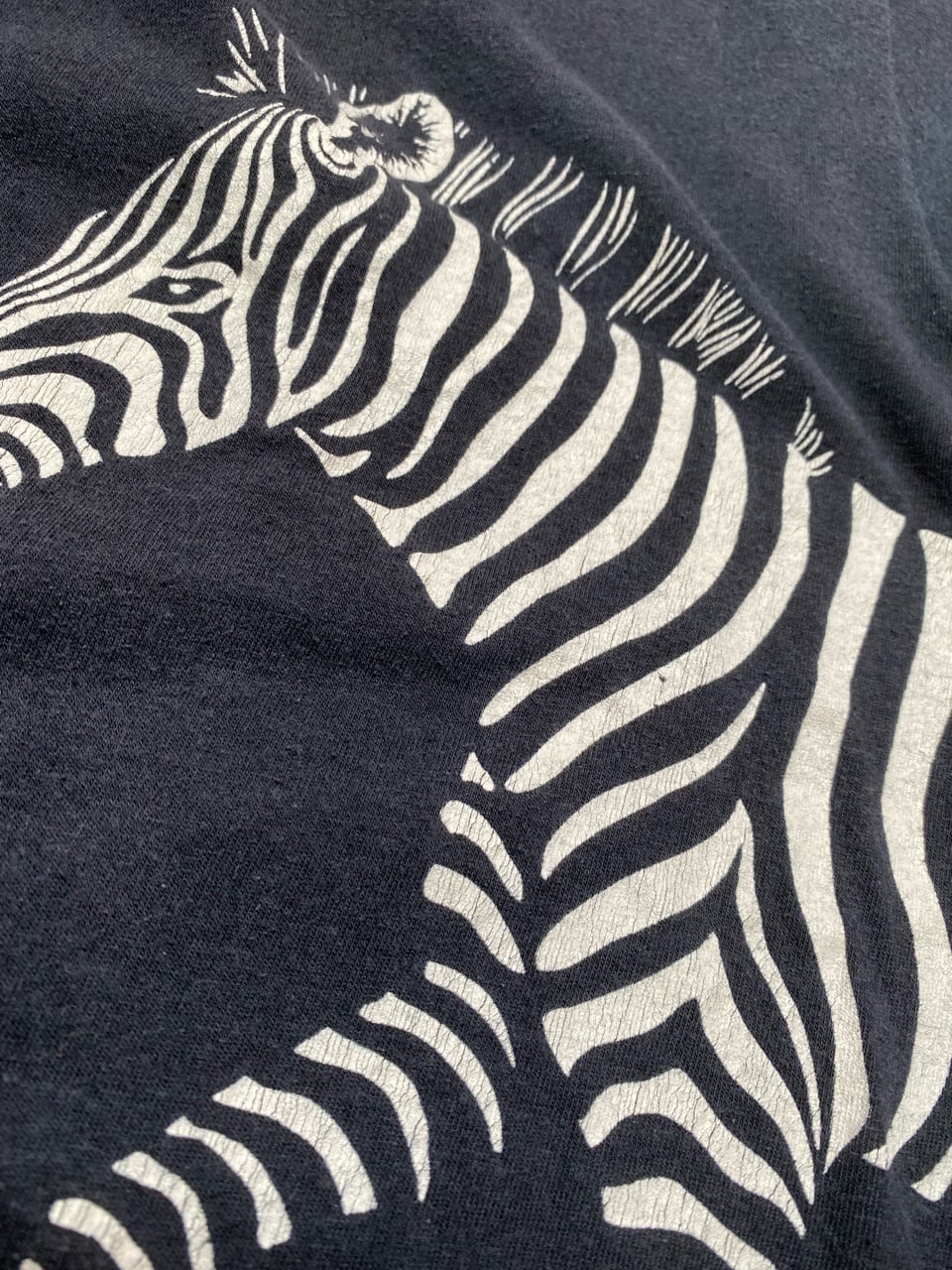 80s HARLEQUIN Dallas Zoo zebra print t-shirt | PAY ID