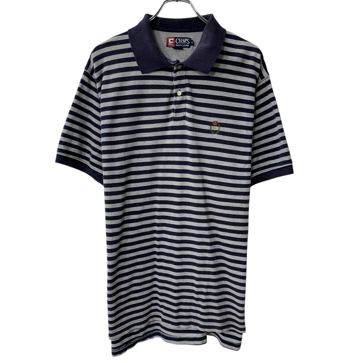 ポロバイラルフローレン　ラガーシャツ　ポロシャツ　太ボーダー　エルボーパッチ Polo by Ralph Lauren ポロバイラルフローレン ボーダー エルボー